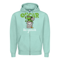Seafoam oscar the grouch Zipper Hoodie - maiPhamDesign