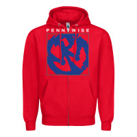 Red horror pennywise movie Zipper Hoodie - maiPhamDesign