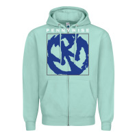 Seafoam horror pennywise movie Zipper Hoodie - maiPhamDesign