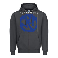 Smoke horror pennywise movie Zipper Hoodie - maiPhamDesign