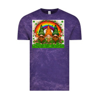 Cloud Purple St. Patrick's Day gnomies tumbler Vintage Tee - HowdyJamesFarm