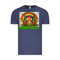 Vintage Denim St. Patrick's Day gnomies tumbler Vintage Tee - HowdyJamesFarm