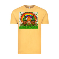 Vintage Mustard St. Patrick's Day gnomies tumbler Vintage Tee - HowdyJamesFarm