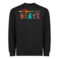 Black brave and aztec wood sunflower with arrow Heavyweight Sweatshirt - Artiststas