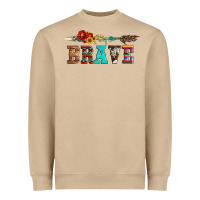 Mushroom brave and aztec wood sunflower with arrow Heavyweight Sweatshirt - Artiststas