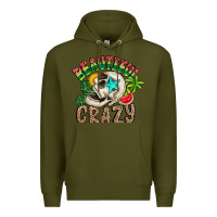 Army Green Beautiful Crazy Summer Premium Hoodie - CowhideDigitalArt