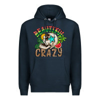 Navy Beautiful Crazy Summer Premium Hoodie - CowhideDigitalArt
