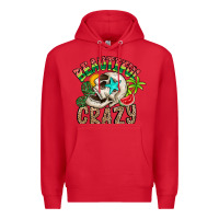 Red Beautiful Crazy Summer Premium Hoodie - CowhideDigitalArt