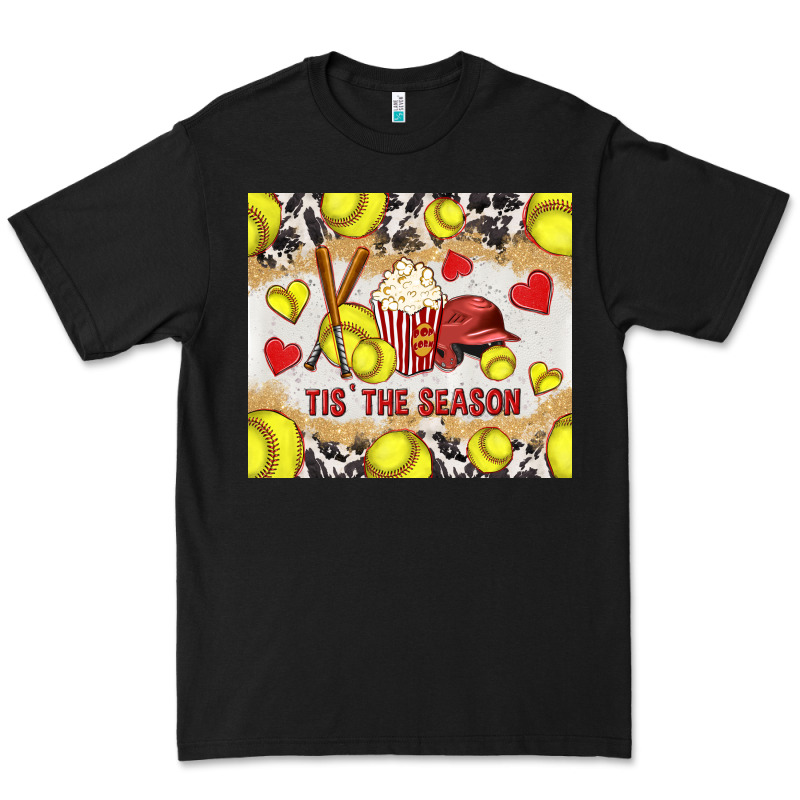 Tis' The Season Softball With Cowhide Tumbler Tbs Premium Tee by TumblerDesignByShophia | Teevron