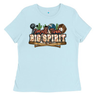 Baby Blue Small town big spirit Baseball Ladies Tee - HowdyJamesFarm
