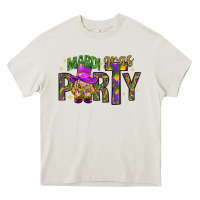 Cream Mardi Gras party Heavy Core Tee - NancyCooperArtShop