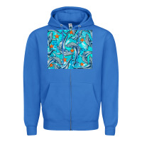 True Royal humpback whale tumbler Zipper Hoodie - BarkalooDesign