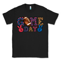 Black Game day red and blue Classic Tee - HowdyJamesFarm