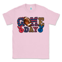 Bubblegum Pink Game day red and blue Classic Tee - HowdyJamesFarm