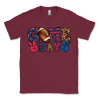 Burgundy Game day red and blue Classic Tee - HowdyJamesFarm