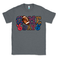 Charcoal Heather Game day red and blue Classic Tee - HowdyJamesFarm