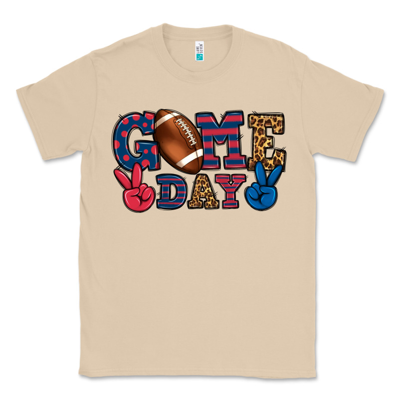 Game Day Red And Blue Classic Tee by HowdyJamesFarm | Teevron