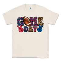 Natural Game day red and blue Classic Tee - HowdyJamesFarm