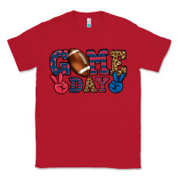 Red Game day red and blue Classic Tee - HowdyJamesFarm