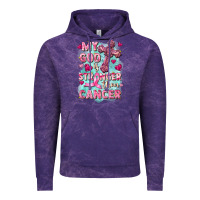 Cloud Purple My God is stronger than Cancer Vintage Hoodie - FaDigitalArtStudio