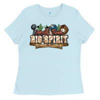 Baby Blue Small town big spirit Baseball Ladies Tee - HowdyJamesFarm