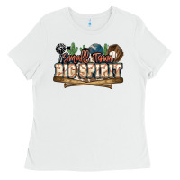 Small Town Big Spirit Baseball Ladies Tee | Teevron