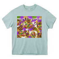 Arona Mardi Gras with king cake Heavy Core Tee - NancyCooperArtShop