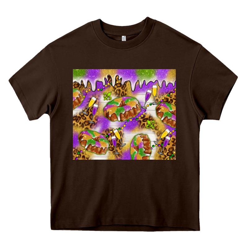 Mardi Gras With King Cake Heavy Core Tee by NancyCooperArtShop | Teevron