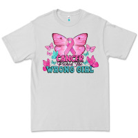Dove Grey Cancer picked the wrong girl Cancer Awareness Premium Tee - HowdyJamesFarm