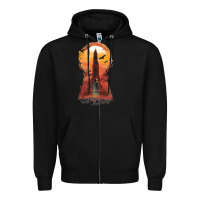 Black Retro Animation  Novel Art Characters Poster Zipper Hoodie - maiPhamDesign