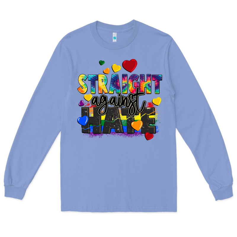 Straight Against Hate Long Sleeve Tee by FaDigitalArtStudio | Teevron