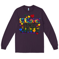 Plum straight against hate Long Sleeve Tee - FaDigitalArtStudio