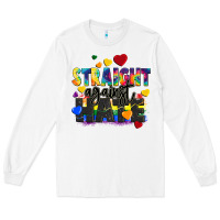 White straight against hate Long Sleeve Tee - FaDigitalArtStudio