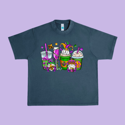 Mardi Gras Gnomes Coffee Cups Urban Heavy Tee Designed By Oliviacreatesart