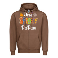 Chestnut grandpa family halloween matching shirts, one spooky papaw t shirt Zipper Hoodie - maiPhamDesign