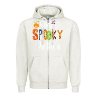 Oatmeal Heather grandpa family halloween matching shirts, one spooky papaw t shirt Zipper Hoodie - maiPhamDesign