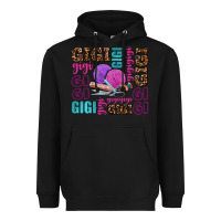 Black gigi gigi with knitting Heavyweight Hoodie - AdoDesignShop