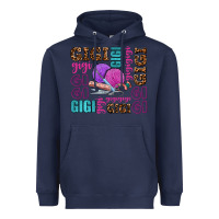 Navy gigi gigi with knitting Heavyweight Hoodie - AdoDesignShop