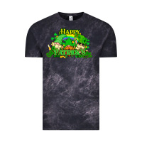 Cloud Black St. Patrick's Day gnomes Vintage Tee - HowdyJamesFarm