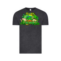Vintage Black St. Patrick's Day gnomes Vintage Tee - HowdyJamesFarm