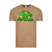 Vintage Coffee St. Patrick's Day gnomes Vintage Tee - HowdyJamesFarm