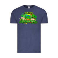 Vintage Denim St. Patrick's Day gnomes Vintage Tee - HowdyJamesFarm