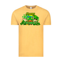 Vintage Mustard St. Patrick's Day gnomes Vintage Tee - HowdyJamesFarm