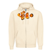 Sandshell clown fish side Zipper Hoodie - BarkalooDesign