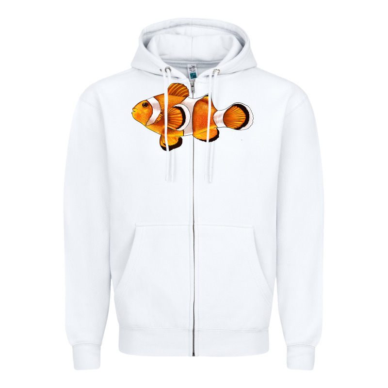 Clown Fish Side Zipper Hoodie by BarkalooDesign | Teevron