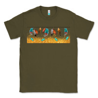 Army Green native American feathers Classic Tee - TumblerDesignByShophia