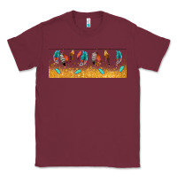 Burgundy native American feathers Classic Tee - TumblerDesignByShophia