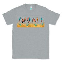 Heather Grey native American feathers Classic Tee - TumblerDesignByShophia