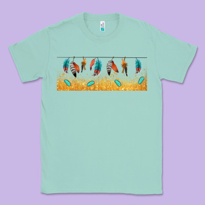 Native American Feathers Classic Tee Designed By Tumblerdesignbyshophia