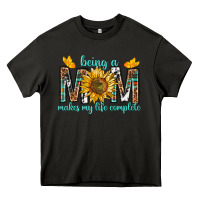Asphalt Being a Mom Makes My Life Complete Heavy Core Tee - texasbilliewilder